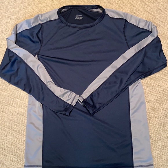 Marmot Other - Marmot men’s navy/gray performance shirt Sz L EUC